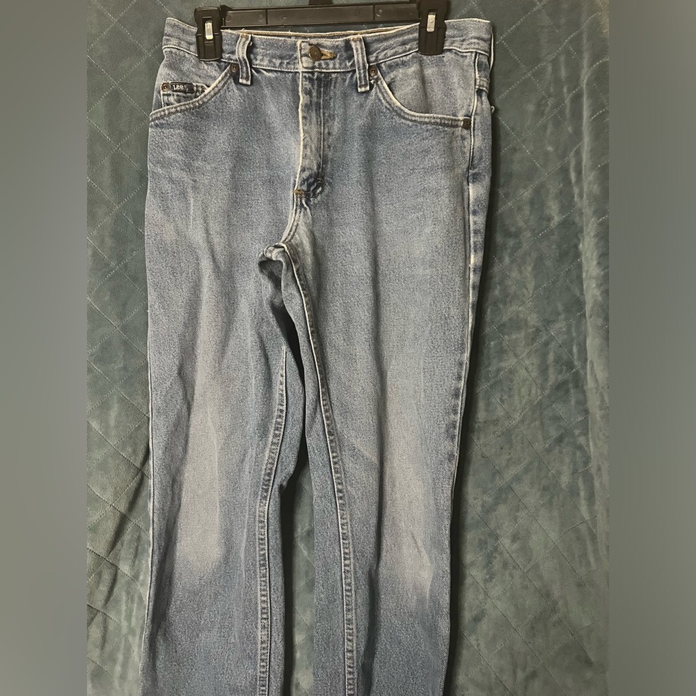 Women's Vintage Lee Mom Denim Jeans Straight Leg, High Waist Size 31X32 - Picture 3 of 11